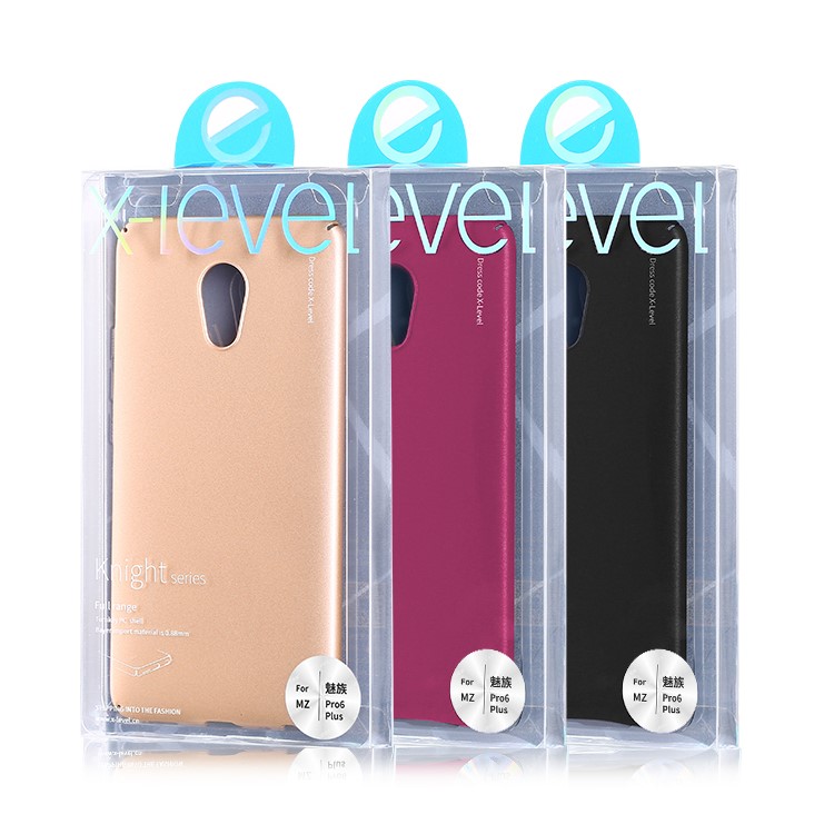 X-LEVEL Frosted PC Hard Mobile Phone Case for Meizu Pro 6 - Black-13