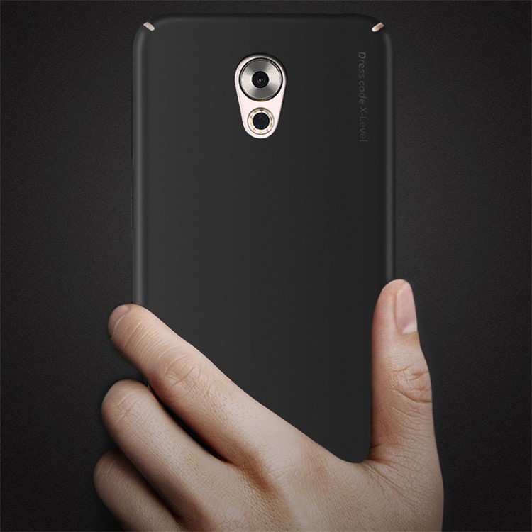 X-LEVEL Frosted PC Hard Mobile Phone Case for Meizu Pro 6 - Black-3