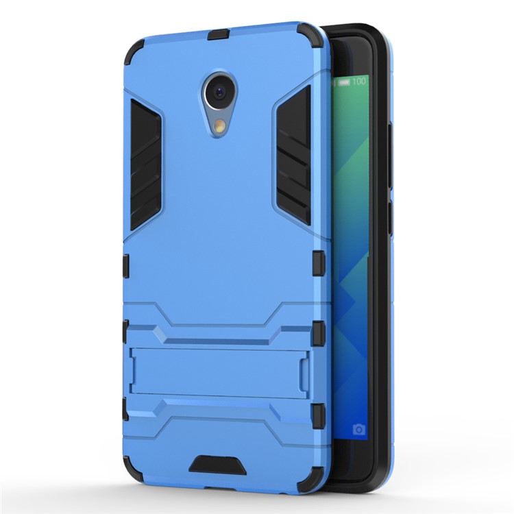 Solid PC + TPU Combo Case with Kickstand for Meizu m5 Note - Baby Blue-1