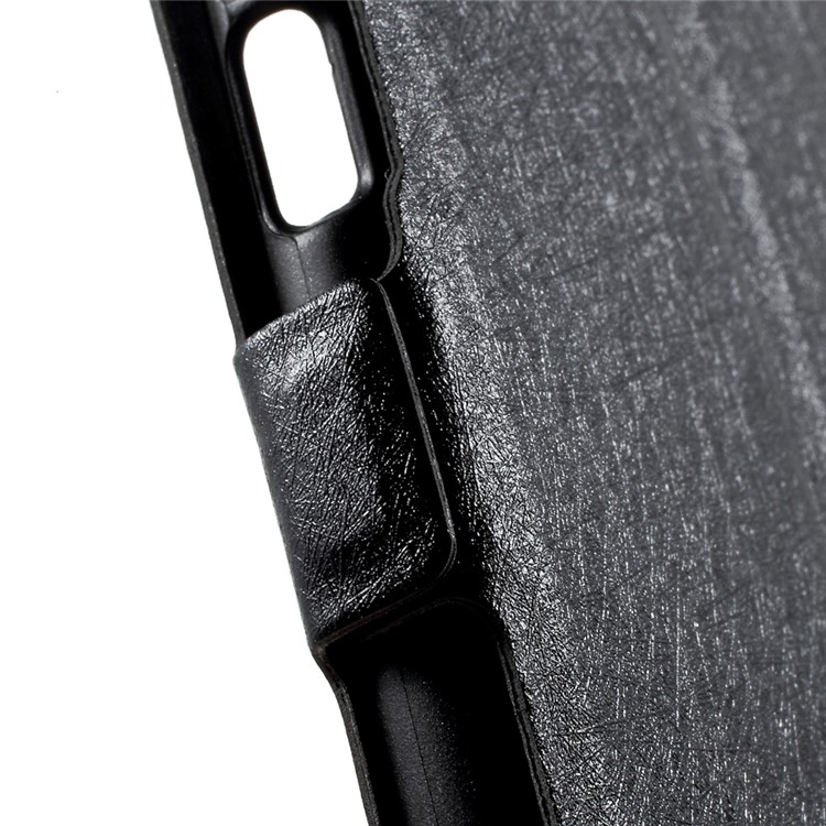 Silk Texture Dual Window Leather Case for Meizu m5 Note - Black-8