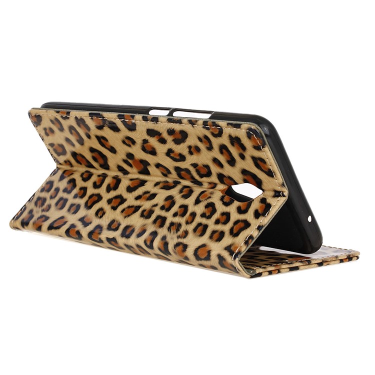 Leopard Pattern Wallet Stand Cell Phone Case (PU Leather + TPU) for Meizu m5 Note-6