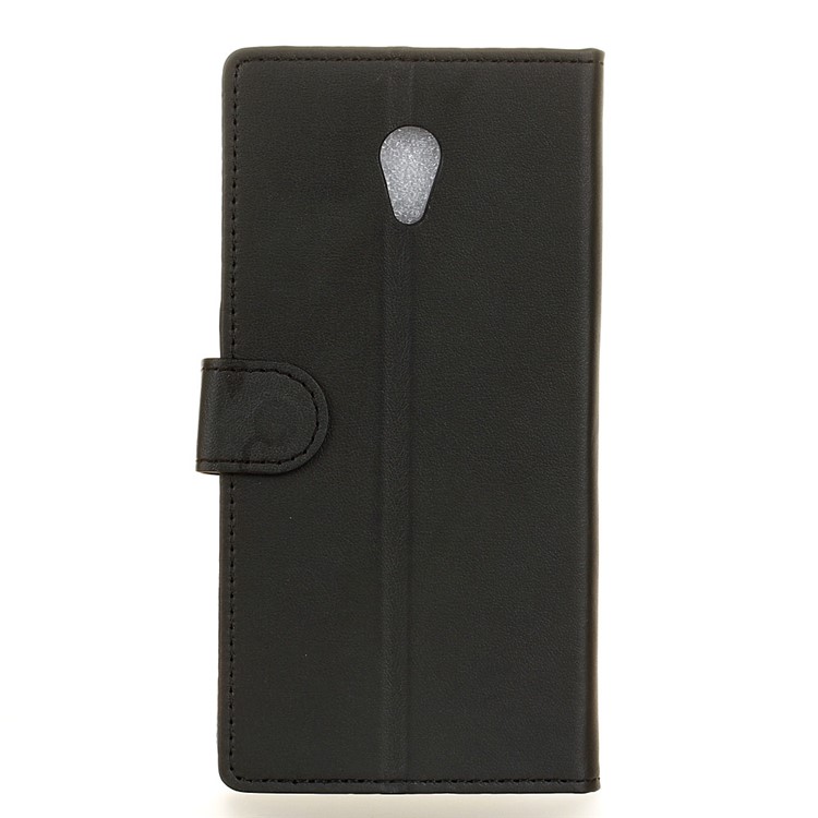 Wallet Leather Stand Case for Meizu m5 Note - Black-3