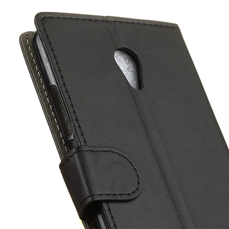 Wallet Leather Stand Case for Meizu m5 Note - Black-4