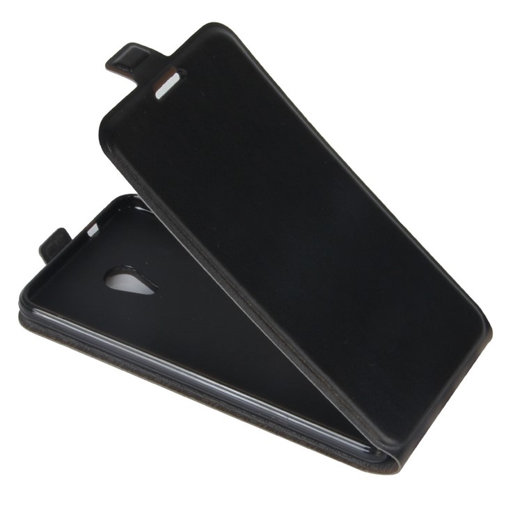 Crazy Horse Vertical Leather Flip Case with Card/Photo Slot for Meizu M5s - Black-4
