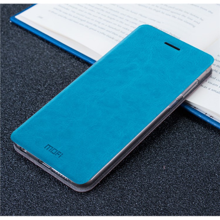 MOFI Rui Series Foilo Stand Leather Mobile Phone Case for Meizu M5 - Blue-1