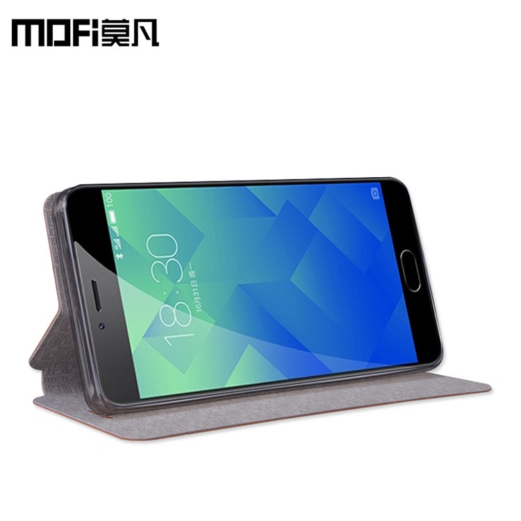 MOFI Rui Series Foilo Stand Leather Mobile Phone Case for Meizu M5 - Blue-2