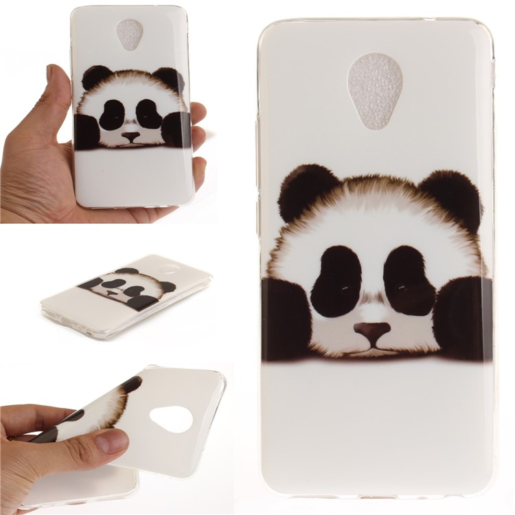 For Meizu m5 Note Pattern Printing IMD TPU Jelly Case - Cute Panda-1