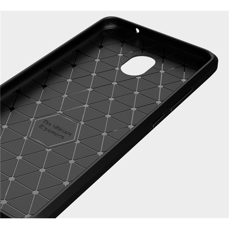 Carbon Fibre Brushed TPU Case for Meizu m5 Note - Black-4