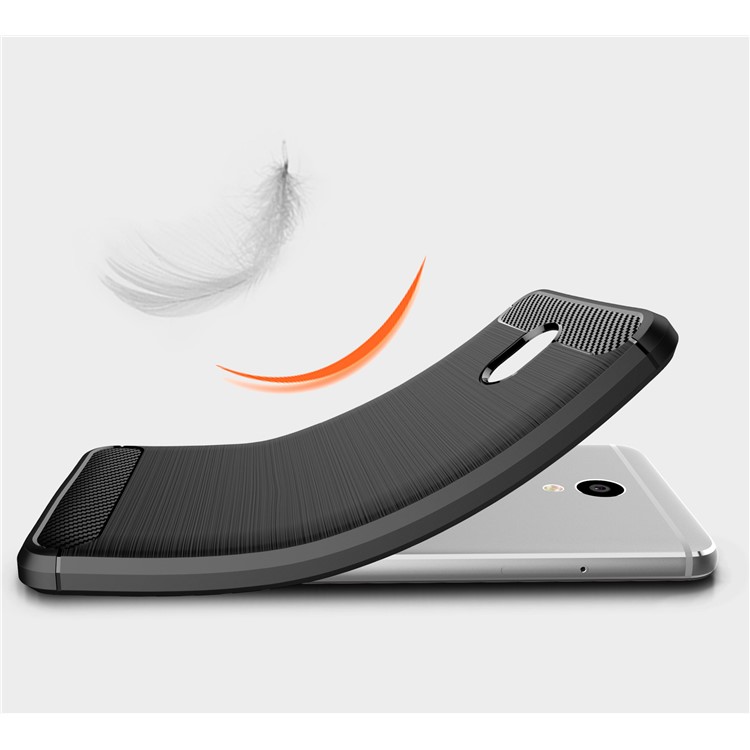Carbon Fibre Brushed TPU Case for Meizu m5 Note - Black-6
