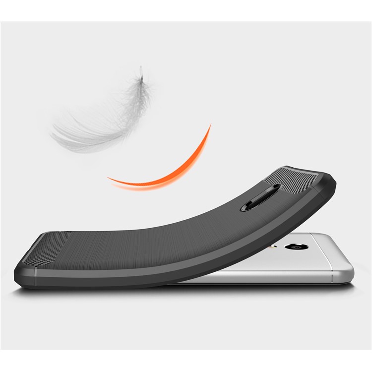 Carbon Fibre Brushed TPU Case for Meizu M5s - Black-7