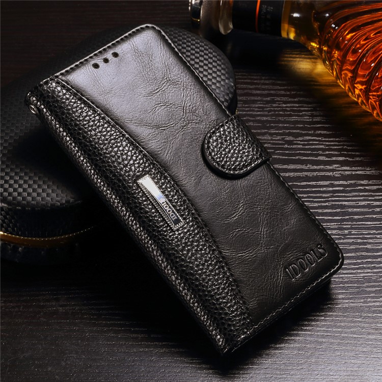 Splicing Wallet Leather Stand Case for Meizu M5 Note - Black-1