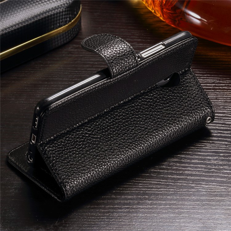Splicing Wallet Leather Stand Case for Meizu M5 Note - Black-3
