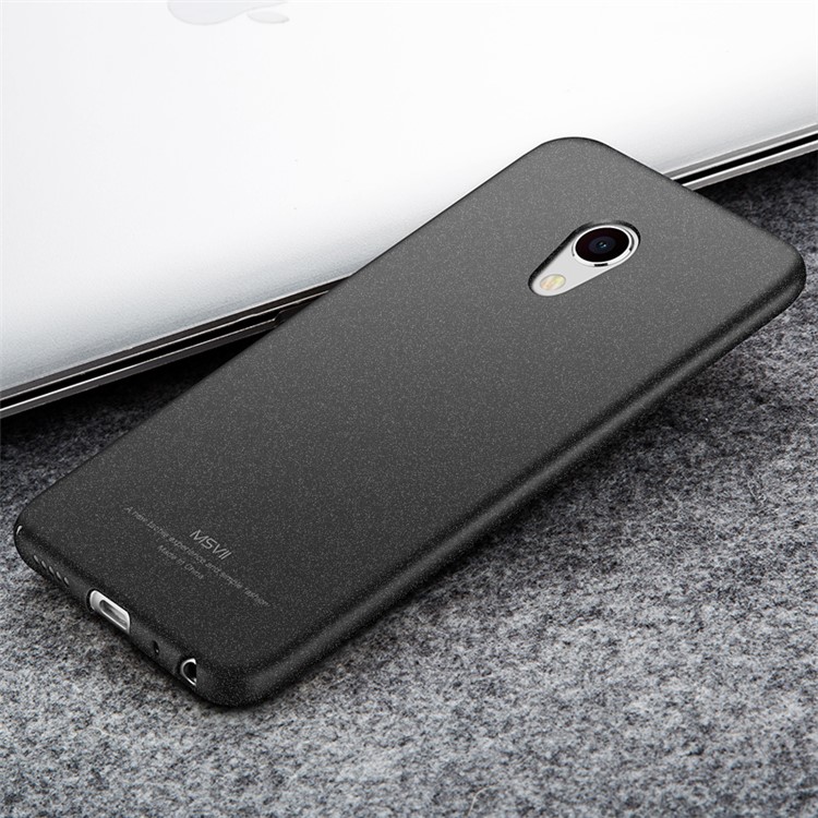 MSVII Ultra-thin Matte Anti-shock Plastic Phone Case for Meizu MX6 - Black-3