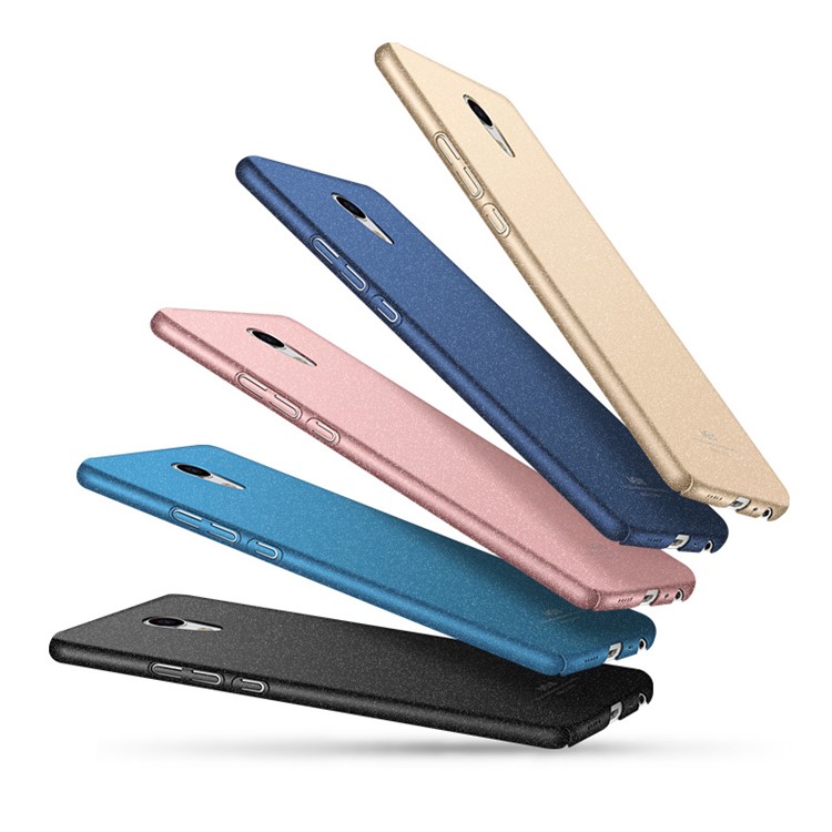 MSVII Ultra-thin Matte Anti-shock Plastic Phone Case for Meizu MX6 - Black-6