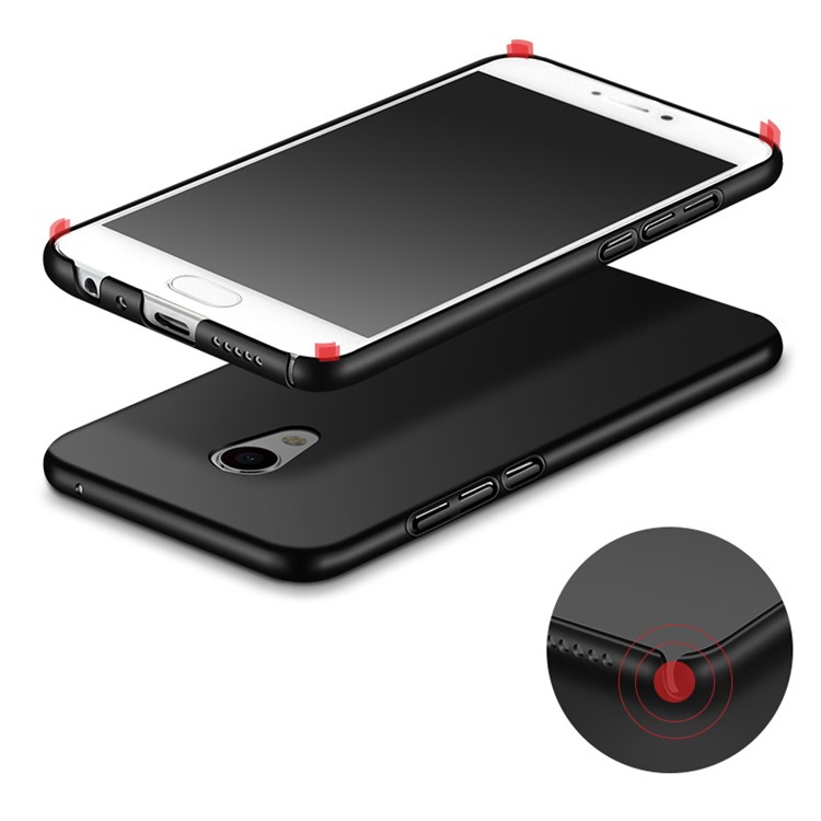 MSVII Ultra-thin Protective Hard Plastic Phone Case for Meizu MX6 - Black-4