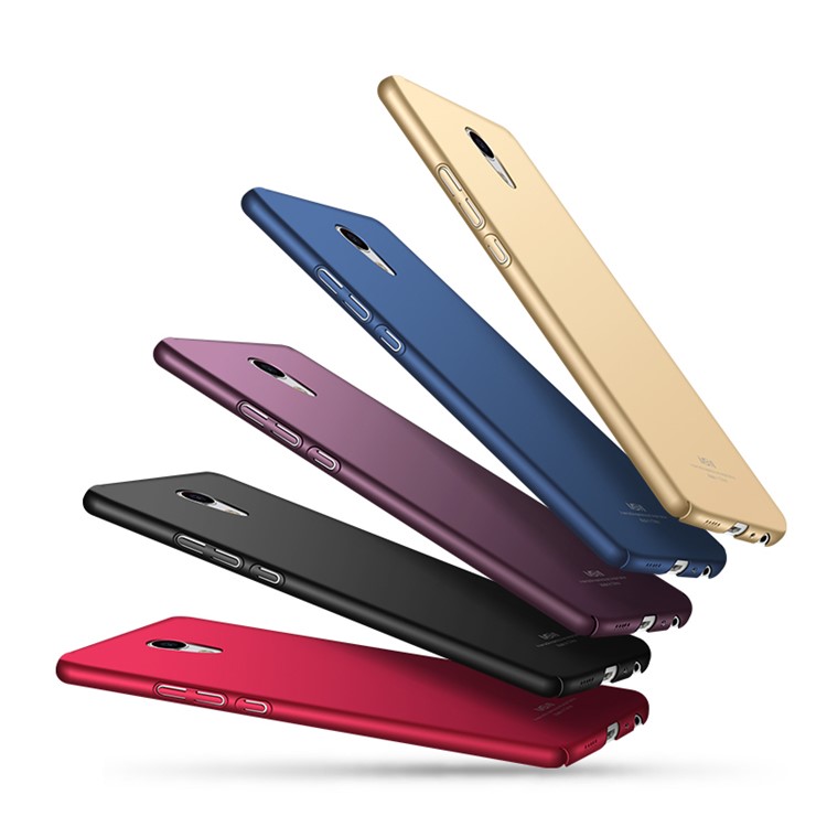 MSVII Ultra-thin Protective Hard Plastic Phone Case for Meizu MX6 - Black-6