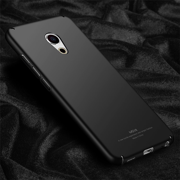 MSVII Ultra-thin Anti-slip Hard Plastic Phone Case for Meizu Pro 6 - Black-3