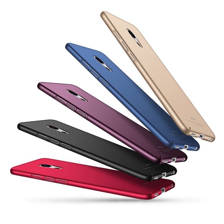 MSVII Ultra-thin Anti-slip Hard Plastic Phone Case for Meizu Pro 6 - Black-8