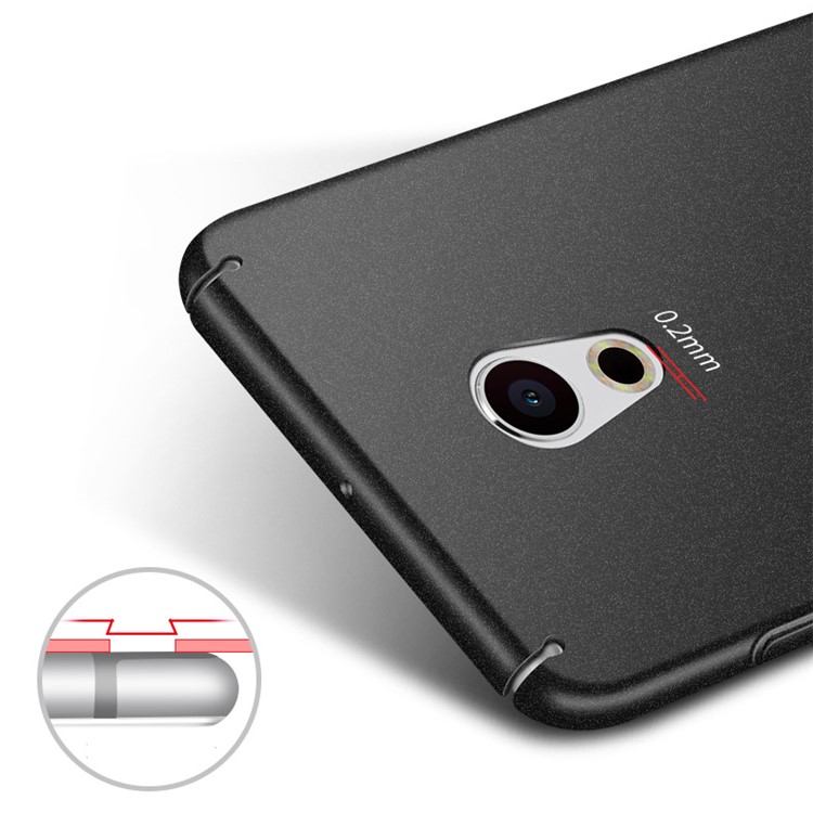 MSVII Ultra-thin Frosted Hard Plastic Mobile Phone Case for Meizu Pro 6 - Black-5