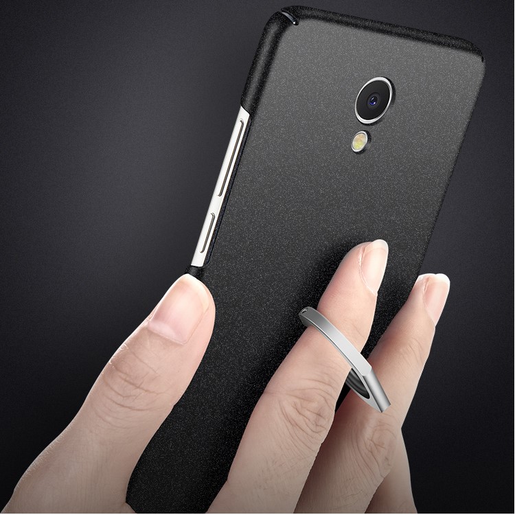 MSVII for Meizu m5 Note Ultra-thin Matte Kickstand Plastic Phone Case - Black-4