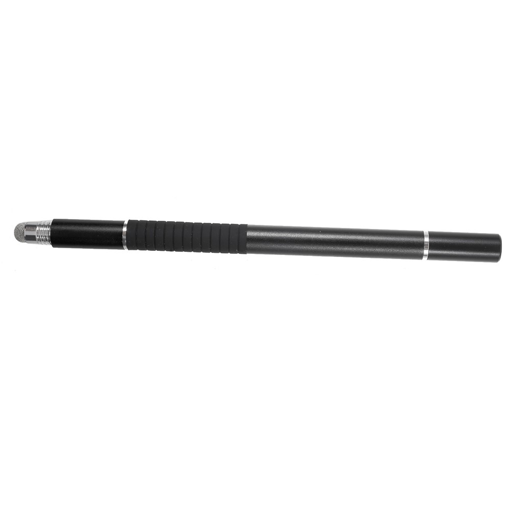 3-in-1 Mini Touch Screen Pen + Drawing Pen + Ball Point Pen for iPhone iPad Samsung etc - Black-2