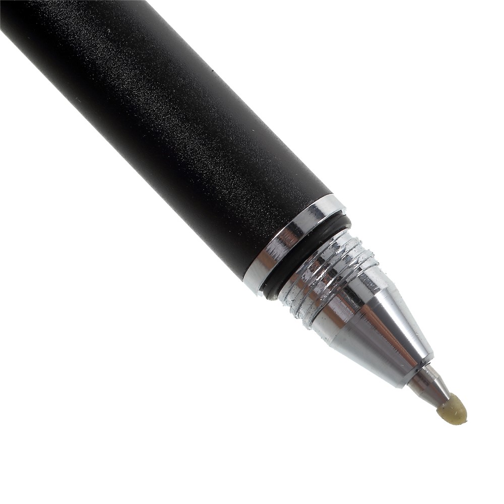 3-in-1 Mini Touch Screen Pen + Drawing Pen + Ball Point Pen for iPhone iPad Samsung etc - Black-7