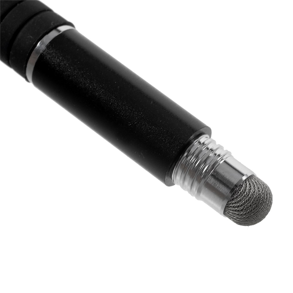 3-in-1 Mini Touch Screen Pen + Drawing Pen + Ball Point Pen for iPhone iPad Samsung etc - Black-8