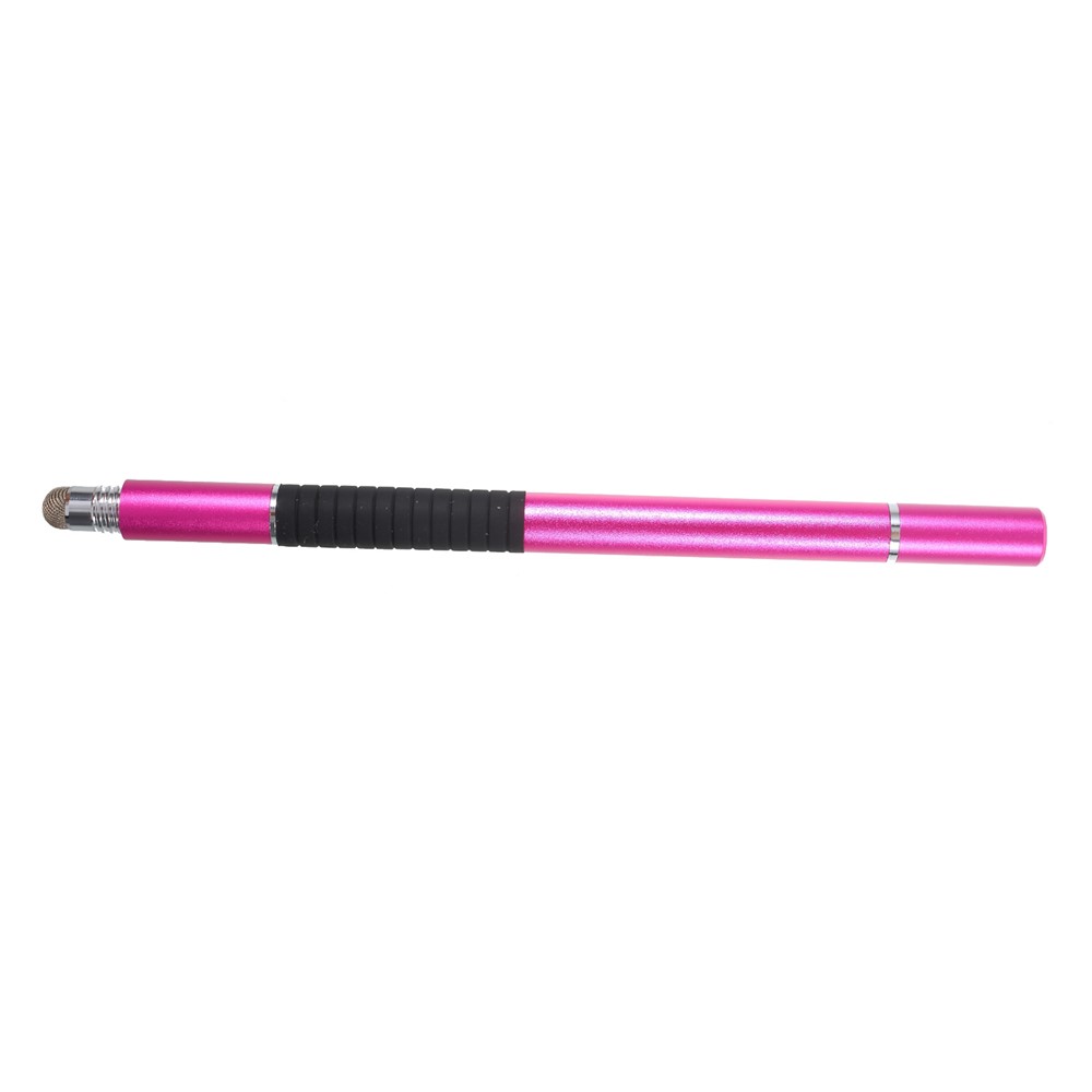 3-in-1 Lightweight Stylus Pen + Drawing Pen + Ball Point Pen for iPhone iPad Samsung etc - Rose-2