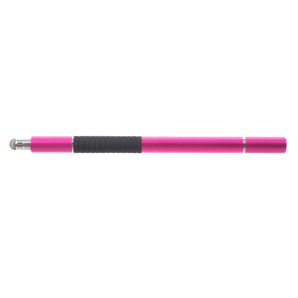 3-in-1 Lightweight Stylus Pen + Drawing Pen + Ball Point Pen for iPhone iPad Samsung etc - Rose-3