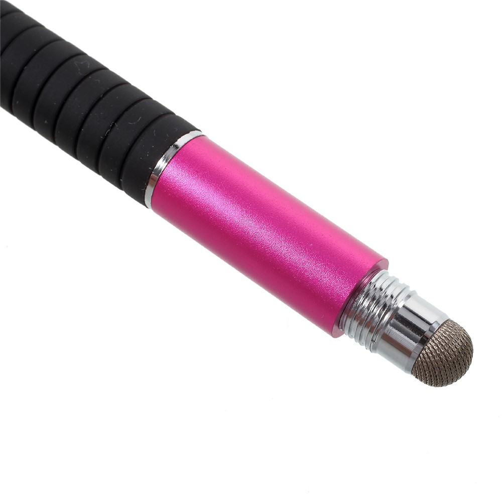 3-in-1 Lightweight Stylus Pen + Drawing Pen + Ball Point Pen for iPhone iPad Samsung etc - Rose-4