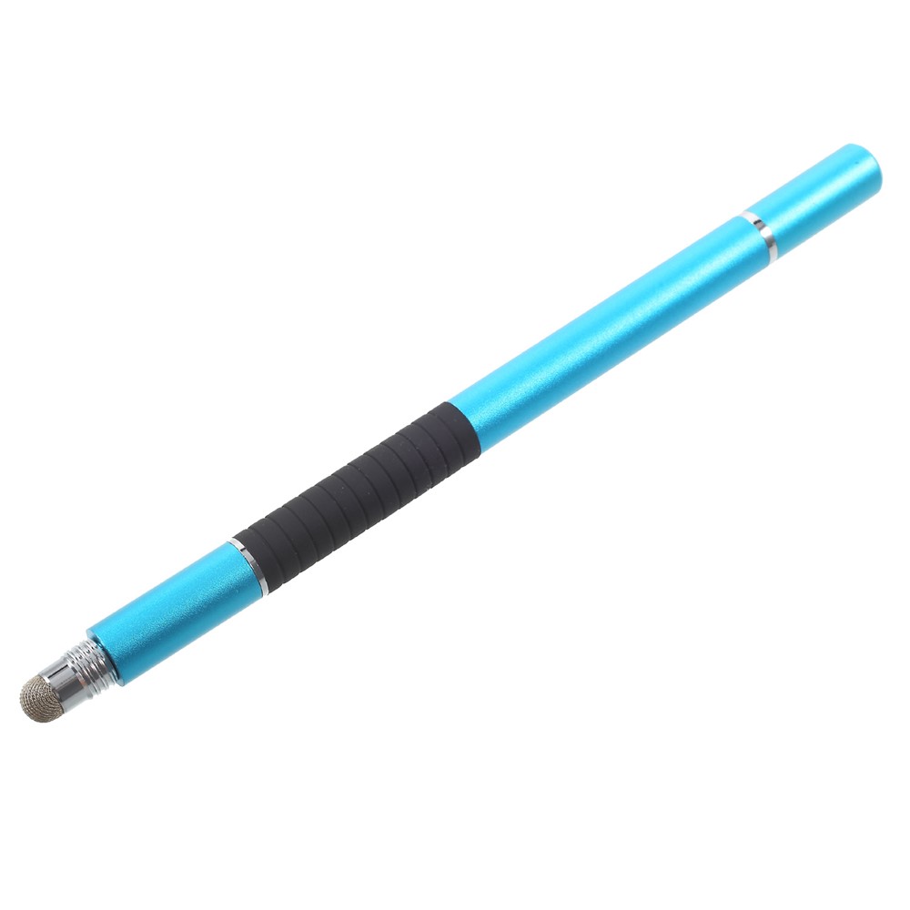 3-in-1 Capacitive Pen + Drawing Pen + Ball Point Pen for iPhone iPad Samsung etc - Baby Blue-1