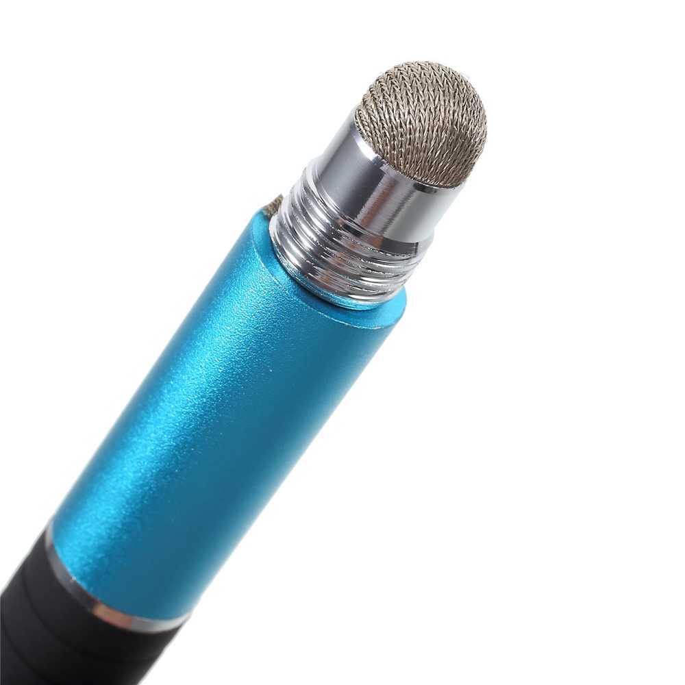 3-in-1 Capacitive Pen + Drawing Pen + Ball Point Pen for iPhone iPad Samsung etc - Baby Blue-4