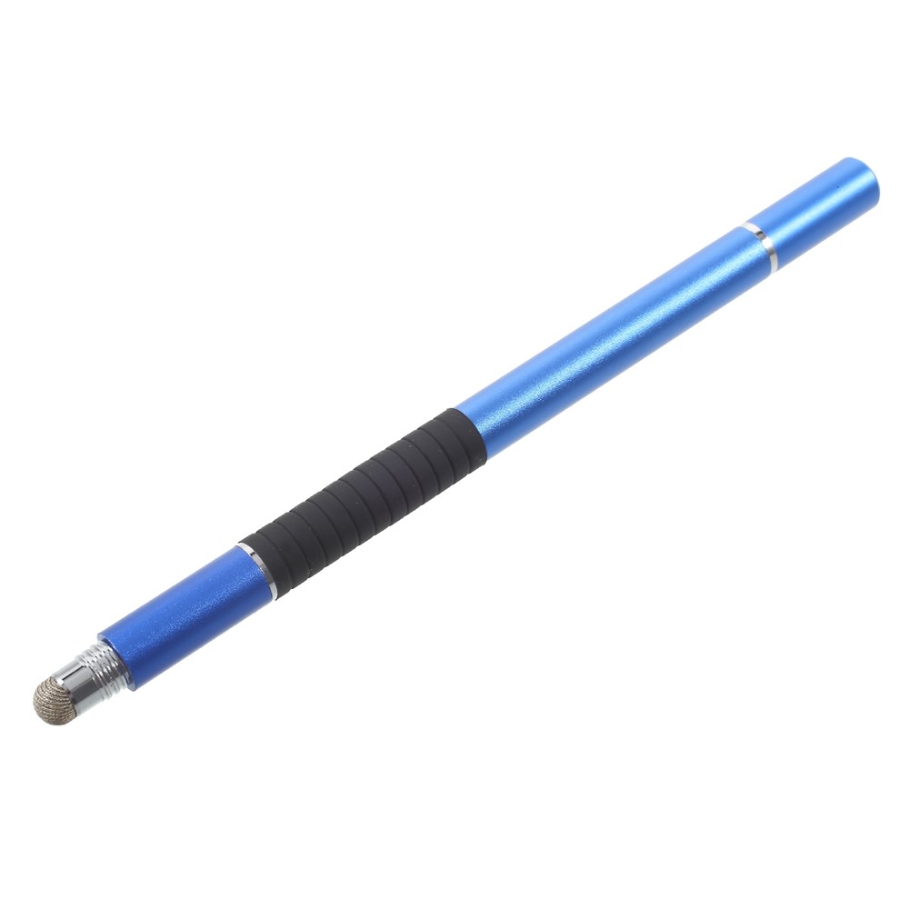 3-in-1 Portable Capacitive Pen + Drawing Pen + Ball Point Pen for iPhone iPad Samsung etc - Dark Blue-1
