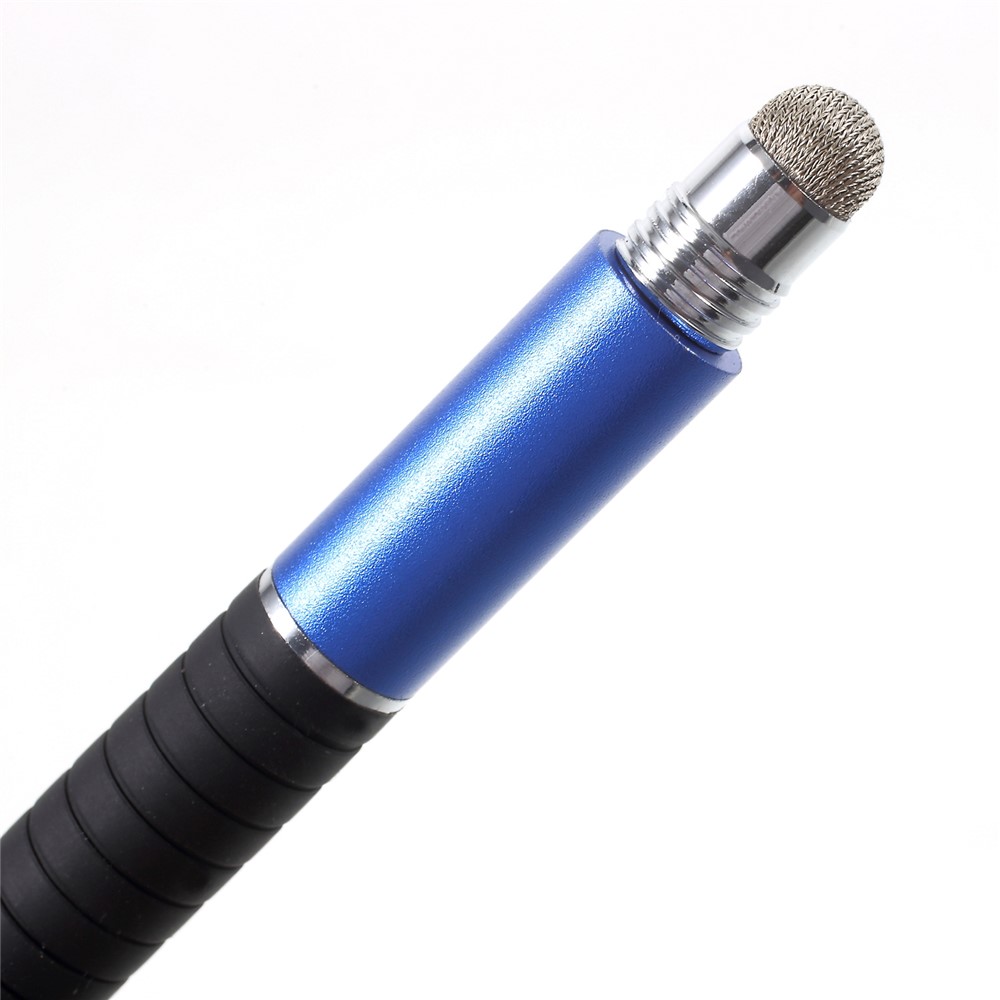 3-in-1 Portable Capacitive Pen + Drawing Pen + Ball Point Pen for iPhone iPad Samsung etc - Dark Blue-4