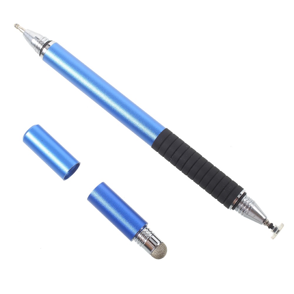 3-in-1 Portable Capacitive Pen + Drawing Pen + Ball Point Pen for iPhone iPad Samsung etc - Dark Blue-5