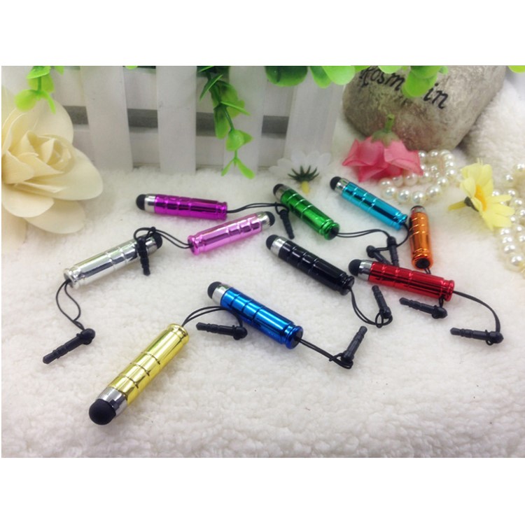 12Pcs/Lot Mini Capacitative Stylus Set Touch Pen with Dust-proof Plug for iPhone iPad Samsung-5