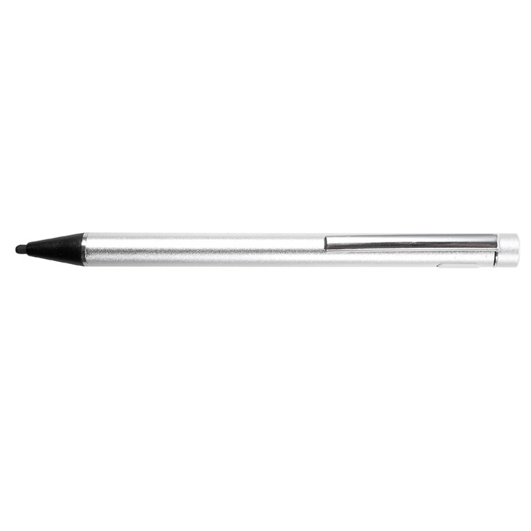 2.3mm Fine Point Active Capacitive Stylus Pen USB Charging for iPhone iPad Samsung - Silver Color-2