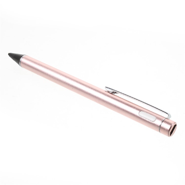 Metal Tip 2.0mm High-precision Capacitive Touch Screen Pen Stylus for iPhone iPad Samsung - Rose Gold Color-3