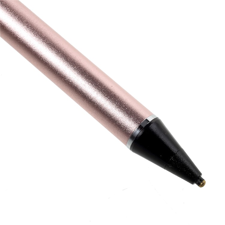 Metal Tip 2.0mm High-precision Capacitive Touch Screen Pen Stylus for iPhone iPad Samsung - Rose Gold Color-5