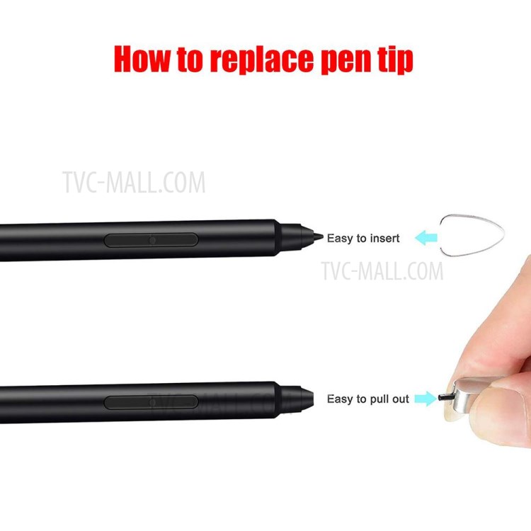 1024 Levels of Pressure Points Tilt Sensitivity Stylus Pen for Microsoft Surface Go / Surface Pro 6/5/4/3/ Surface Book - Black-3
