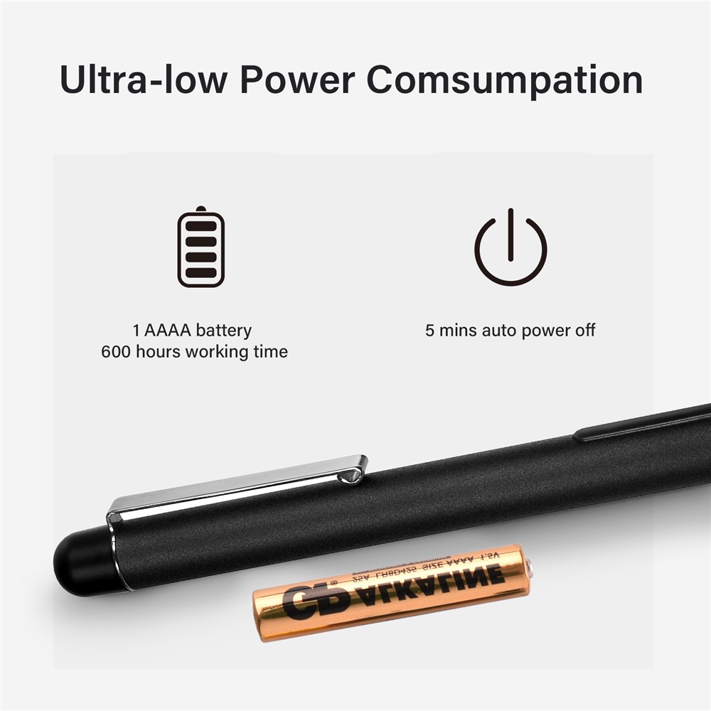 Laptop Stylus Pen with 1024 Levels of Pressure Points Tilt Sensitivity for Microsoft Surface Pro 3/4/5/6/7, Surface Book 2/1, Surface Laptop 1/2/3 - Black-3