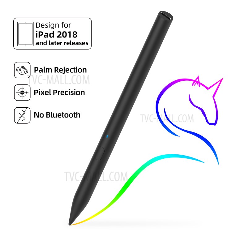 High Sensitivity Rechargeable Touch Screen Active Stylus Pen for iPad Pro 11-inch/12.9-inch (2021/2020/2018) / iPad Air (2020) / iPad mini (2019) 7.9 inch - Black-3