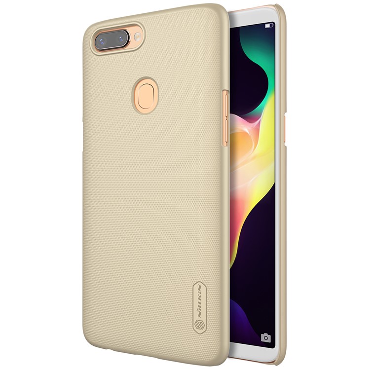 NILLKIN Super Frosted Shield Hard PC Back Mobile Phone Shell for Oppo R11s Plus - Gold-1