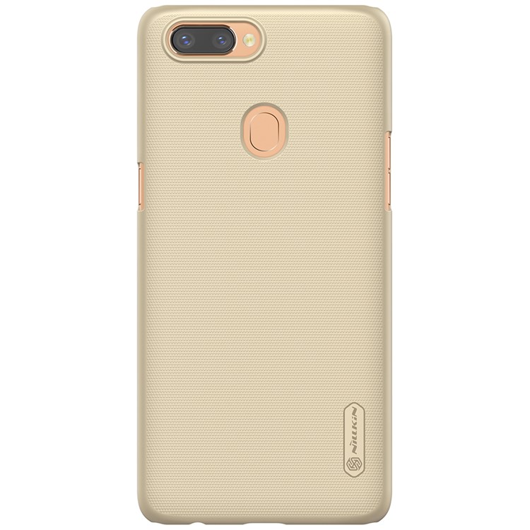 NILLKIN Super Frosted Shield Hard PC Back Mobile Phone Shell for Oppo R11s Plus - Gold-3