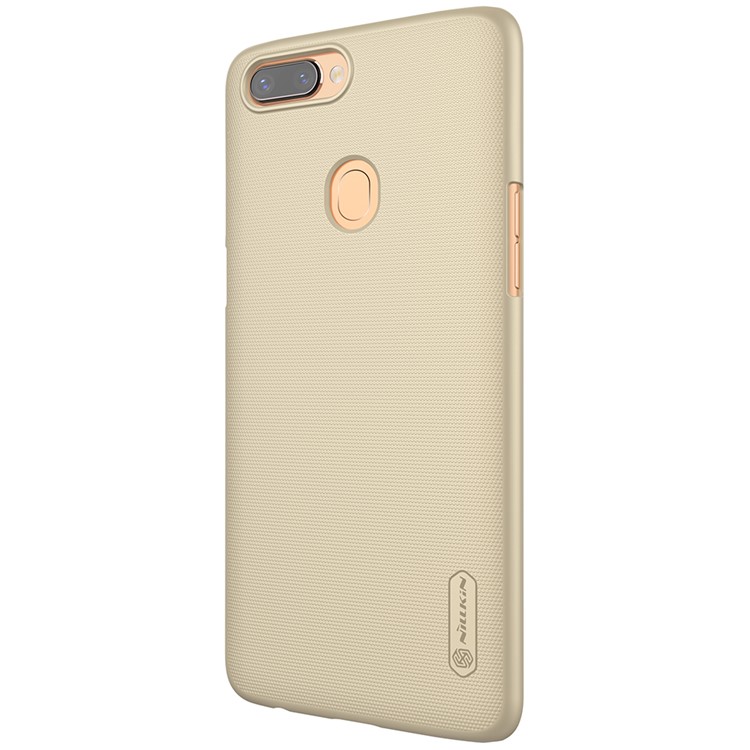 NILLKIN Super Frosted Shield Hard PC Back Mobile Phone Shell for Oppo R11s Plus - Gold-5