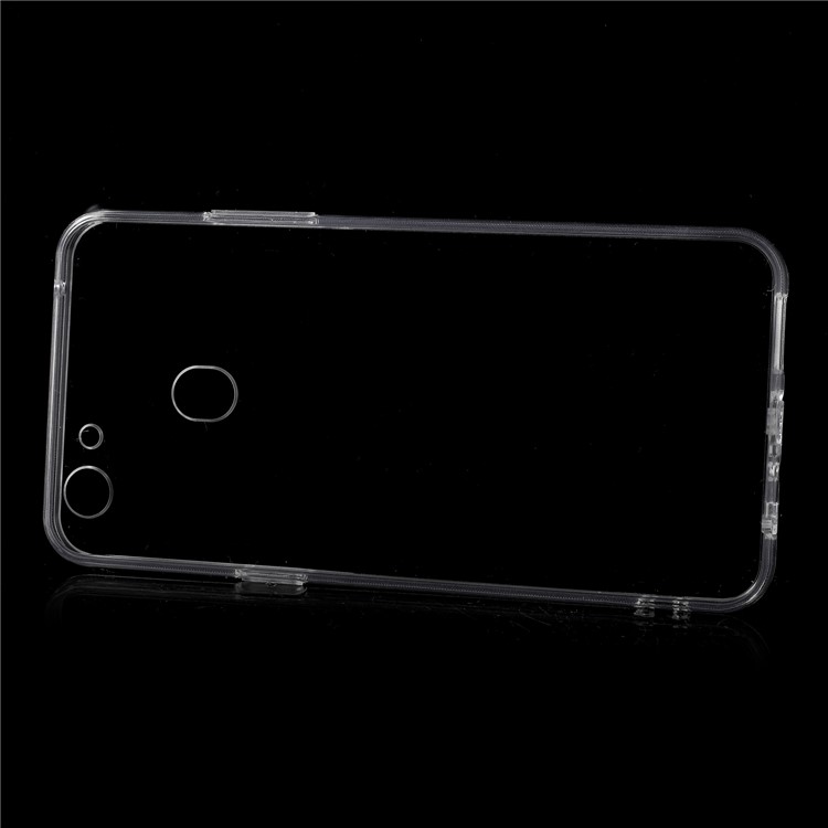 Crystal Clear Acrylic+ TPU Hybrid Back Case for OPPO F5 / A73 - Transparent-2