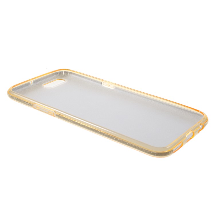 3-in-1 Glittery Powder Paper TPU + PC Hybrid Case Accessory for OPPO R11 Plus - Gold-3
