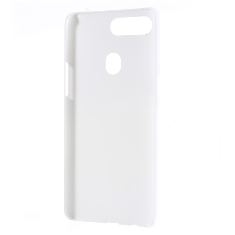 Rubberized Hard Plastic Cover for Oppo R15 - White-3