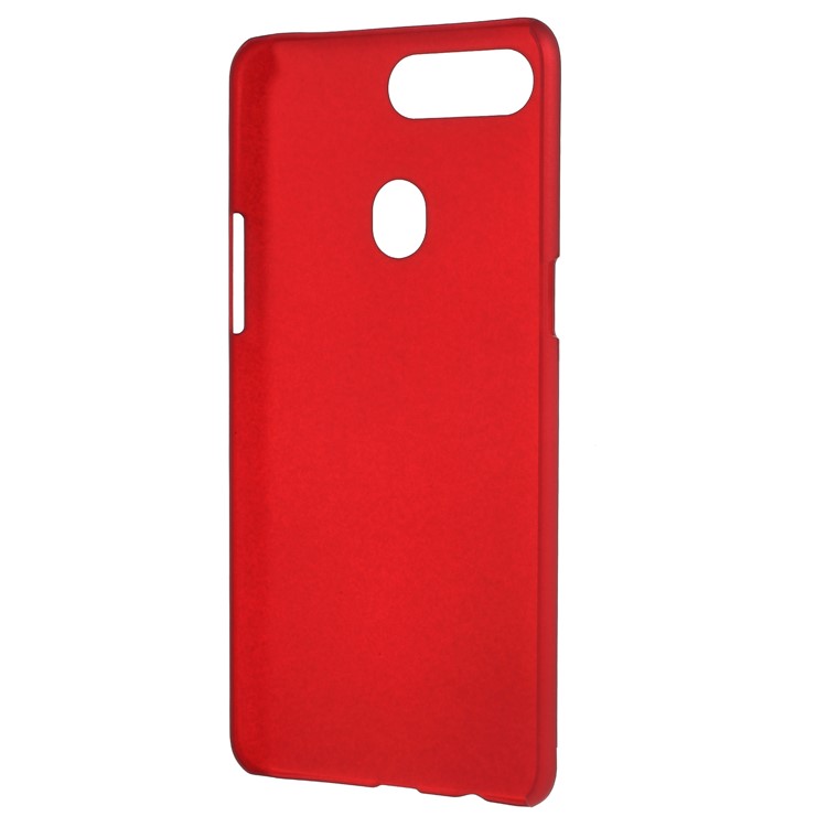 Rubberized Hard Plastic Casing for Oppo R15 - Red-3