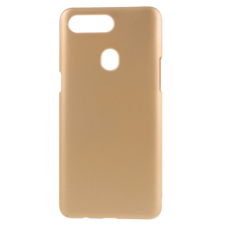 Rubberized Hard Plastic Phone Cover for Oppo R15 - Gold-1